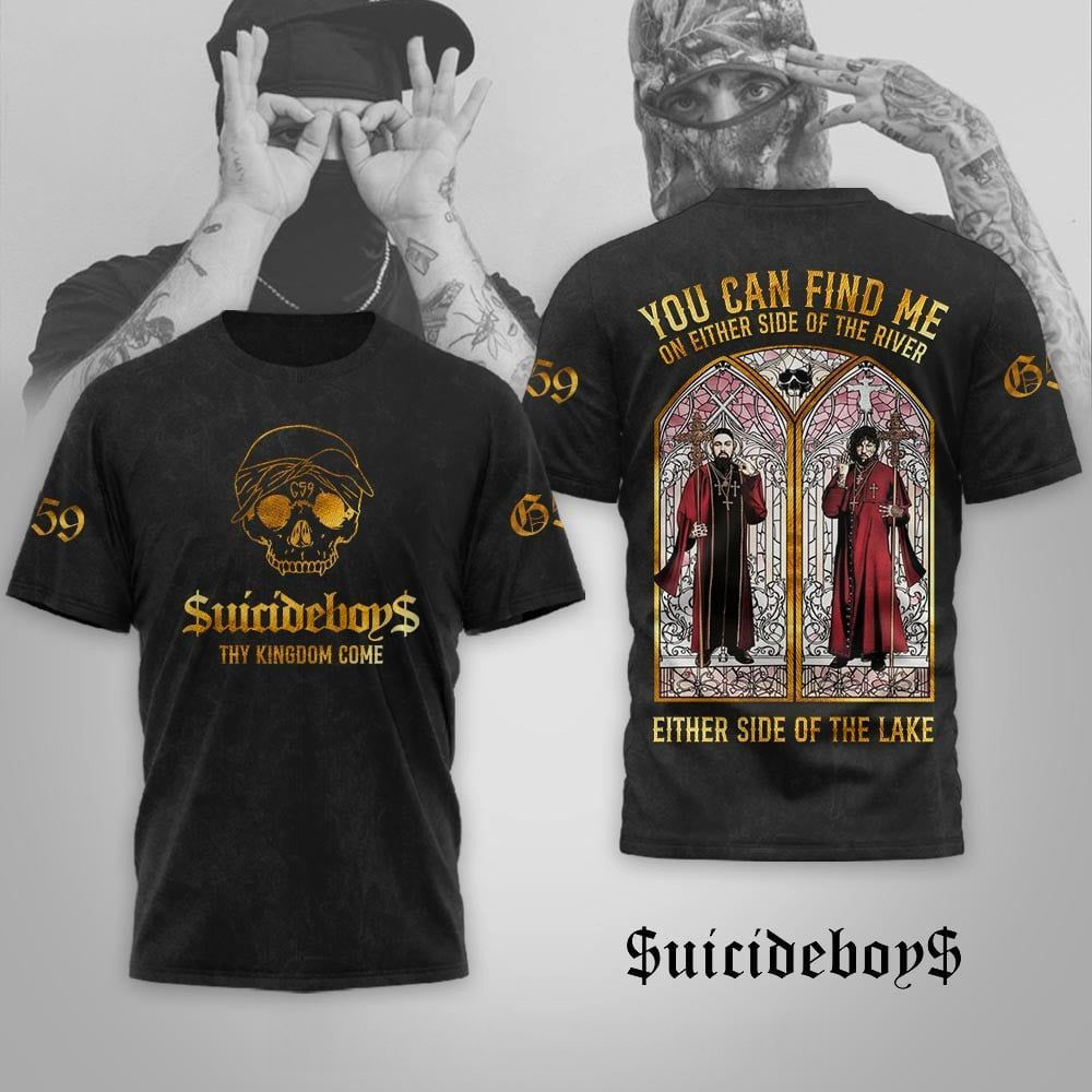 SuicideboyS Thy Kingdom Come T-Shirt SuicideboyS Merch Gifts For Hip Hop Duo Fans
