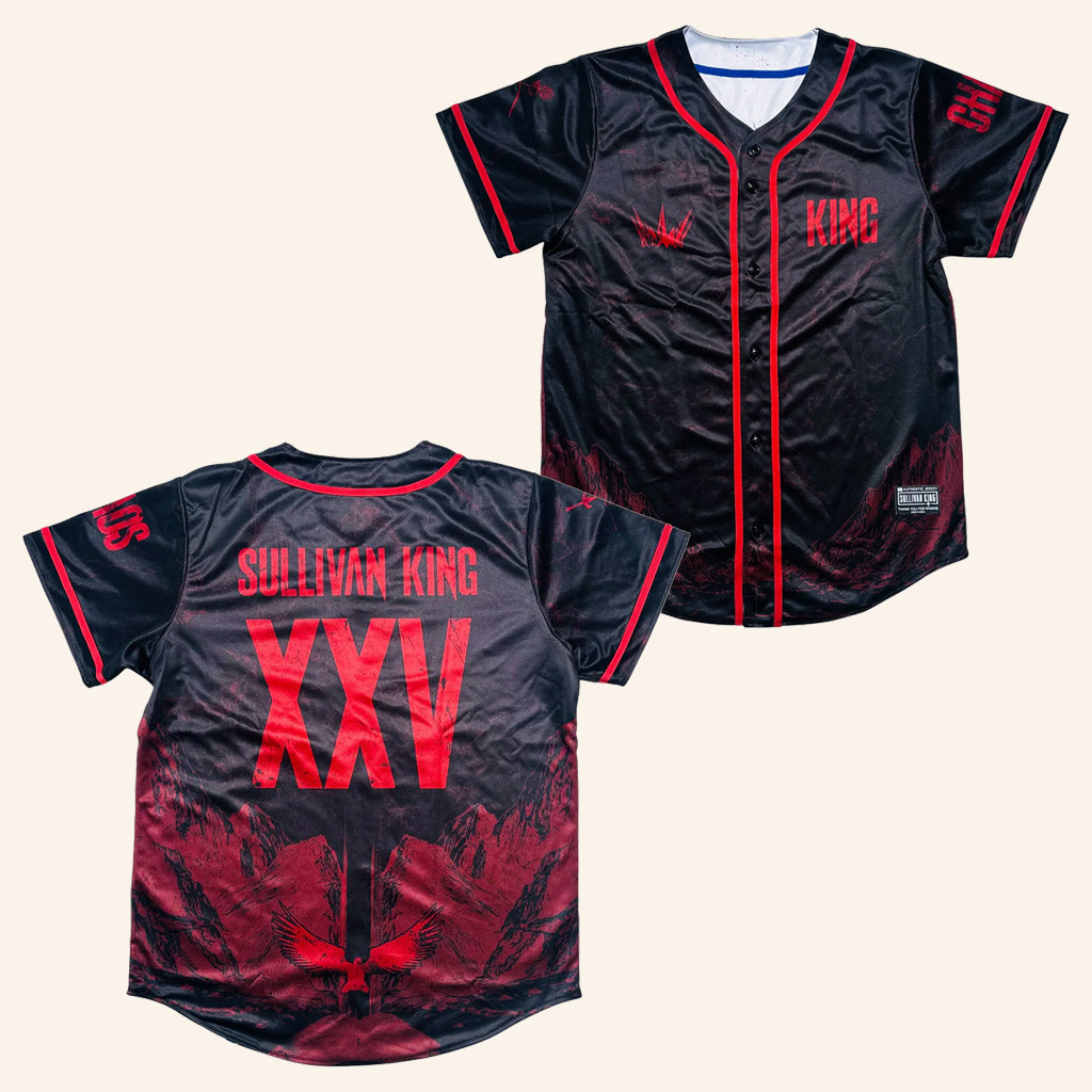 Sullivan King Merch Chaos Will Bring Peace Baseball Jersey Best Birthday Gift For Husband