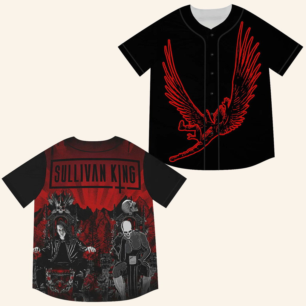 Sullivan King Thrones Of Blood Jersey EDC Lost Lands Merch Sullivan King Jersey Fans Gifts