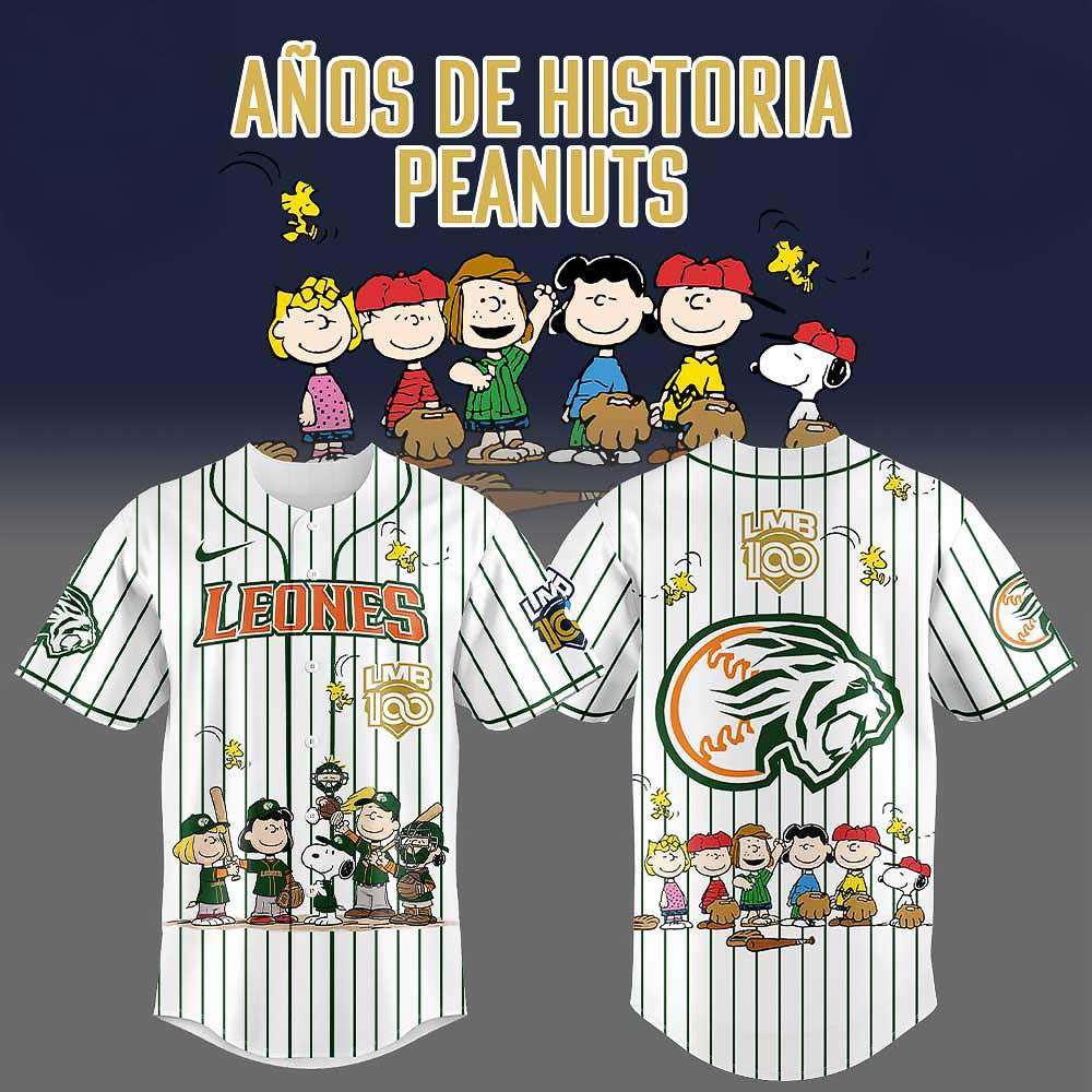 Sultanes de Monterrey x Peanuts LMB 100th Anniversary Limited Edition Baseball Jersey
