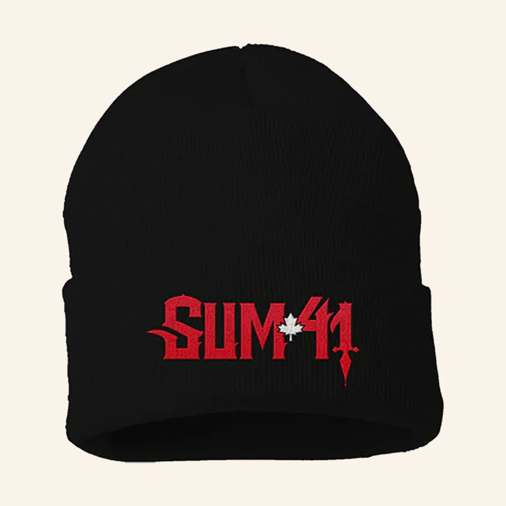 SUM 41 Merch Canada 2022 Maple Beanie Birthday Gifts For Rock Lovers SUM 41 Merch Canada 2022 Maple Beanie Birthday Gifts For Rock Lovers