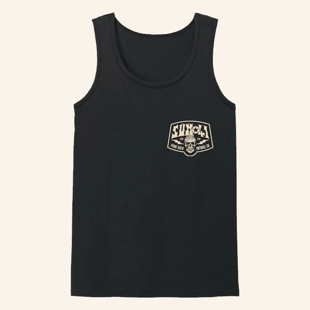 SUM 41 Merch Flame Skull Logo Tank Christmas Gifts For Boyfriend SUM 41 Merch Flame Skull Logo Tank Christmas Gifts For Boyfriend