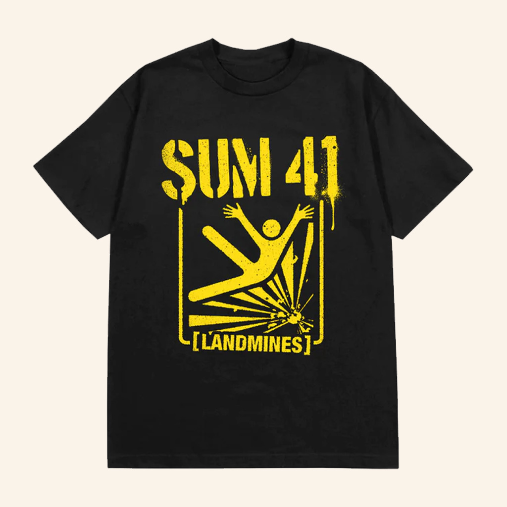SUM 41 Merch Landmines T-Shirt Gift Ideas For Music Lovers SUM 41 Merch Landmines T-Shirt Gift Ideas For Music Lovers