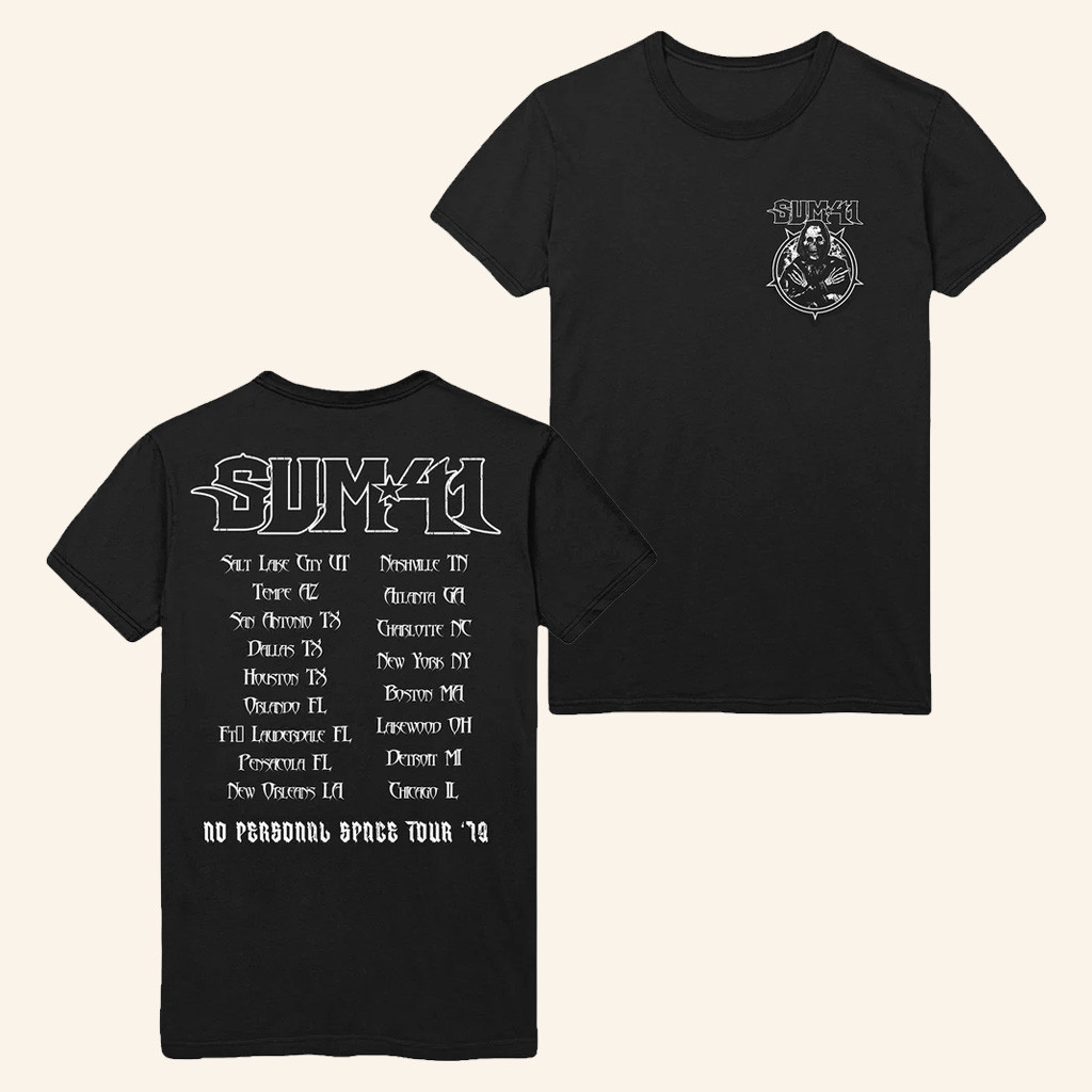 SUM 41 Merch S41 REAP41 Itin Black T-Shirt Christmas Presents For Dad SUM 41 Merch S41 REAP41 Itin Black T-Shirt Christmas Presents For Dad