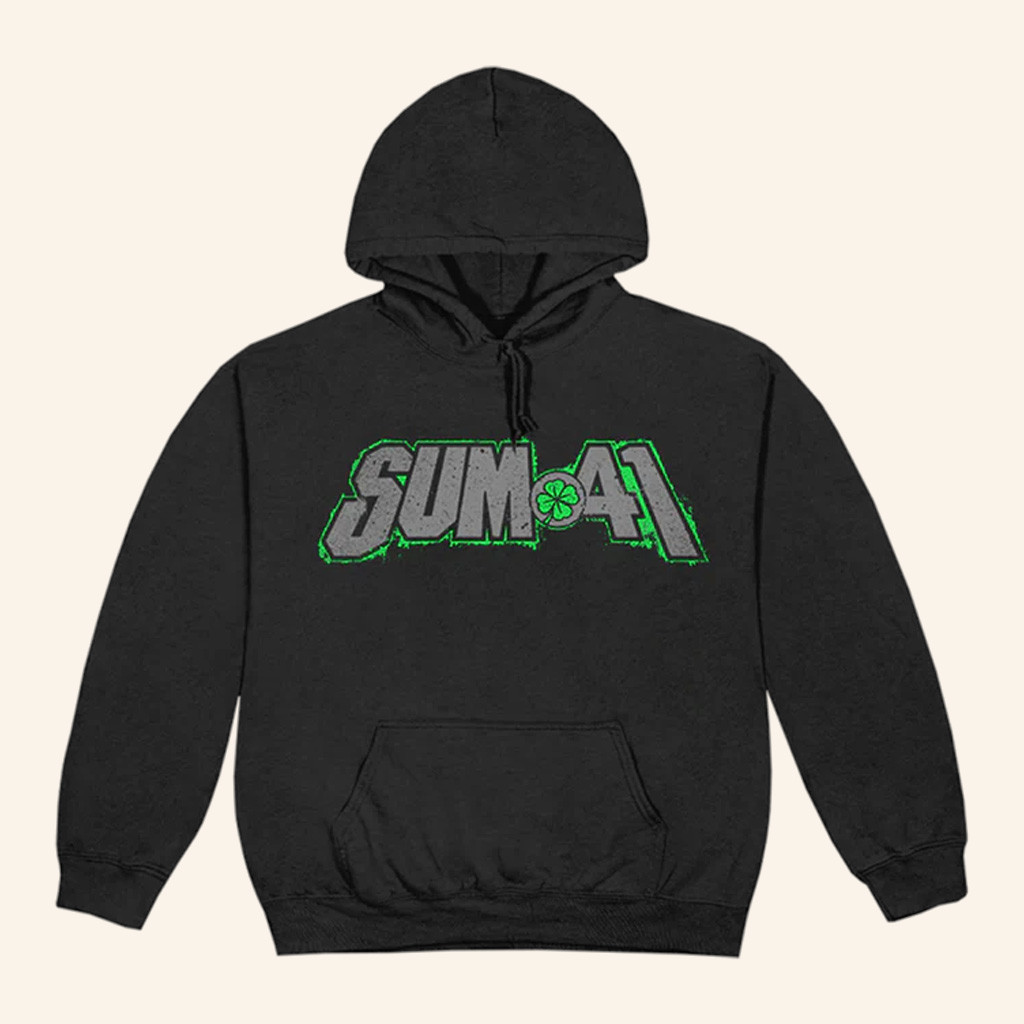 SUM 41 Merch Shamrock Hoodie Husband Christmas Gift Ideas SUM 41 Merch Shamrock Hoodie Husband Christmas Gift Ideas
