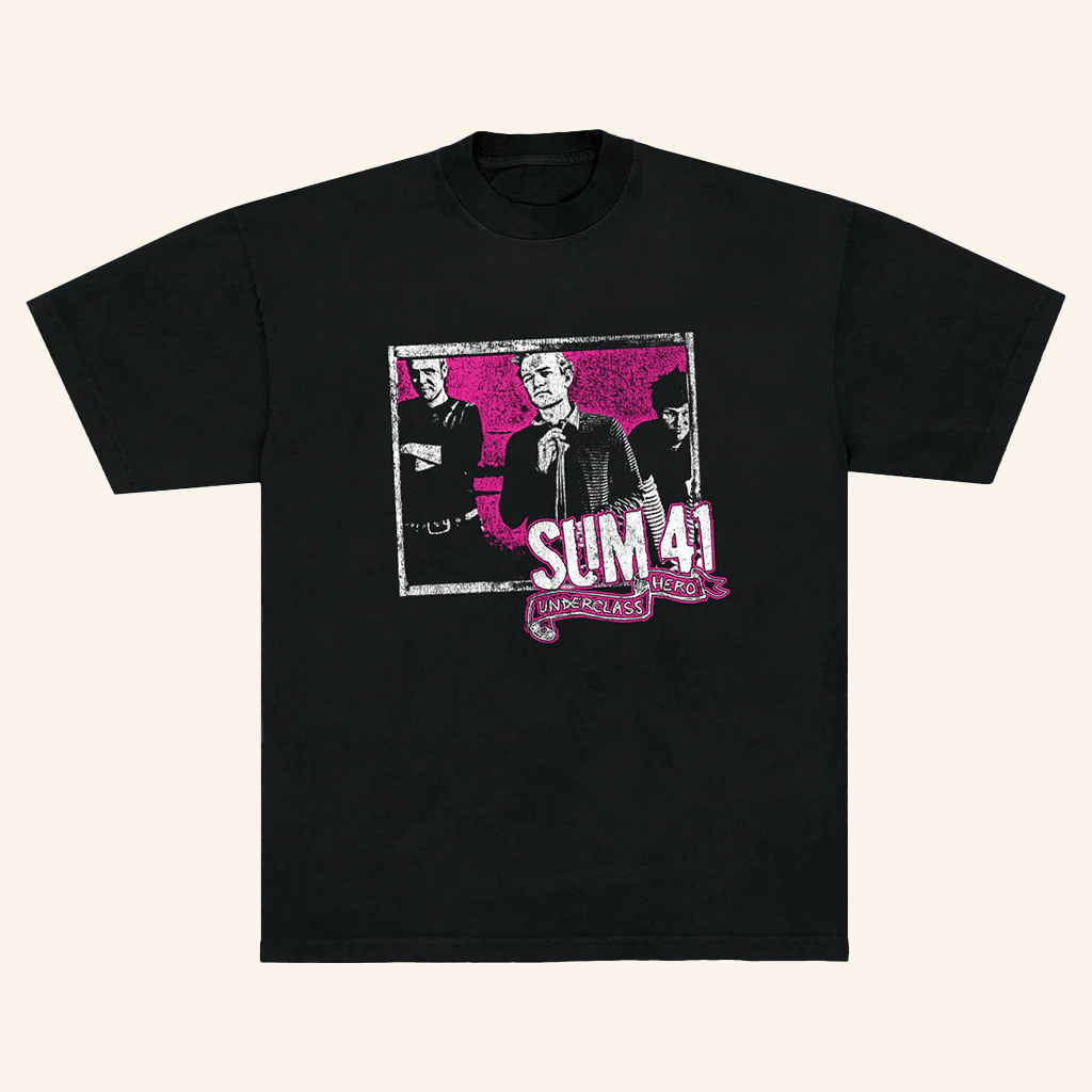 Sum 41 Merch Underclass Hero Anniversary Tracklist T-Shirt Gifts For Dad