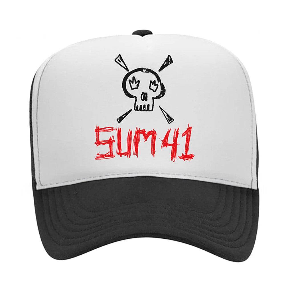 Sum41 Merch Sketch Logo Trucker Hat Present For Husband Sum41 Merch Sketch Logo Trucker Hat Present For Husband