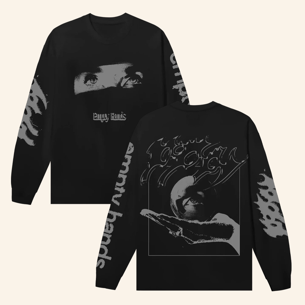 Sumerian Records Merch Poppy Open Palms Black Long Sleeve T-Shirt Gifts For Husband