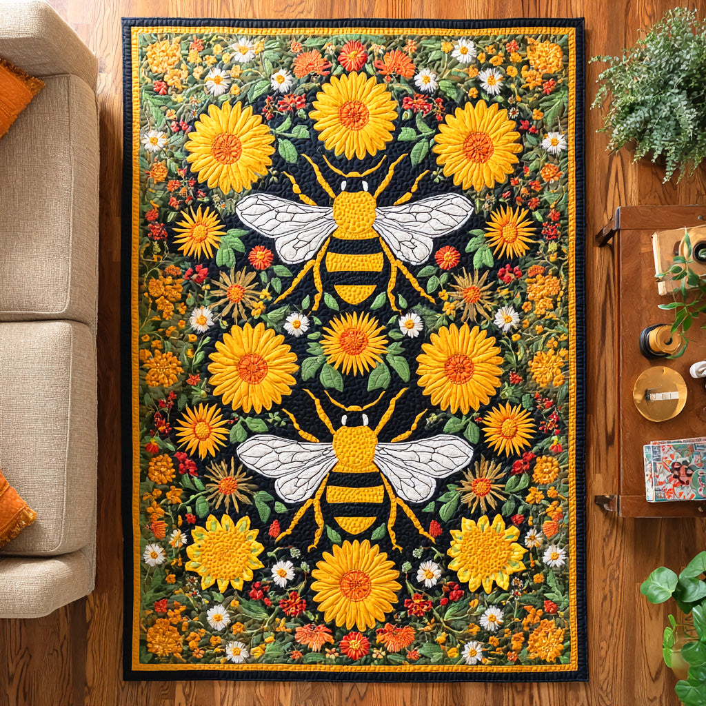 Summer Hive Area Rug Modern Holiday Decor Bee Related Gifts