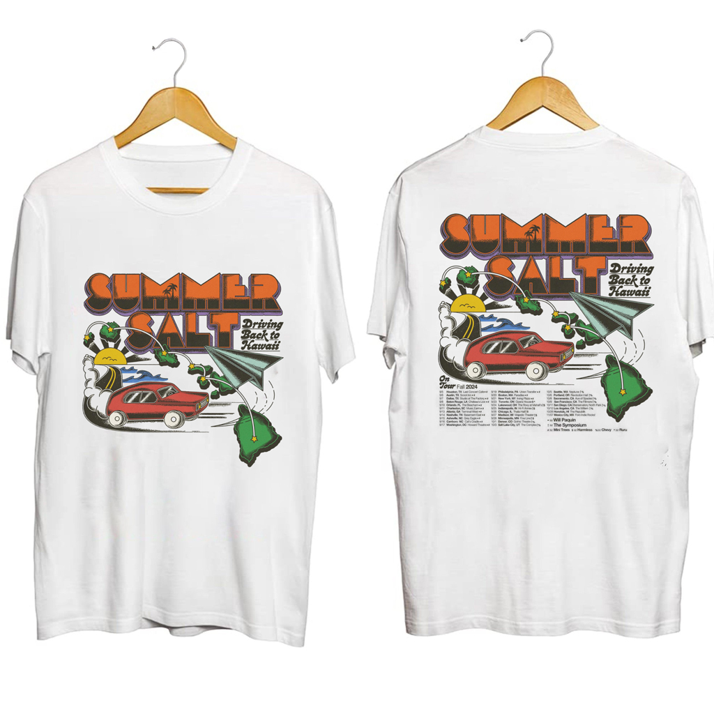 Summer Salt Driving Back To Hawaii Tour Shirt Summer Salt Merch Gifts For Pop Music Fans