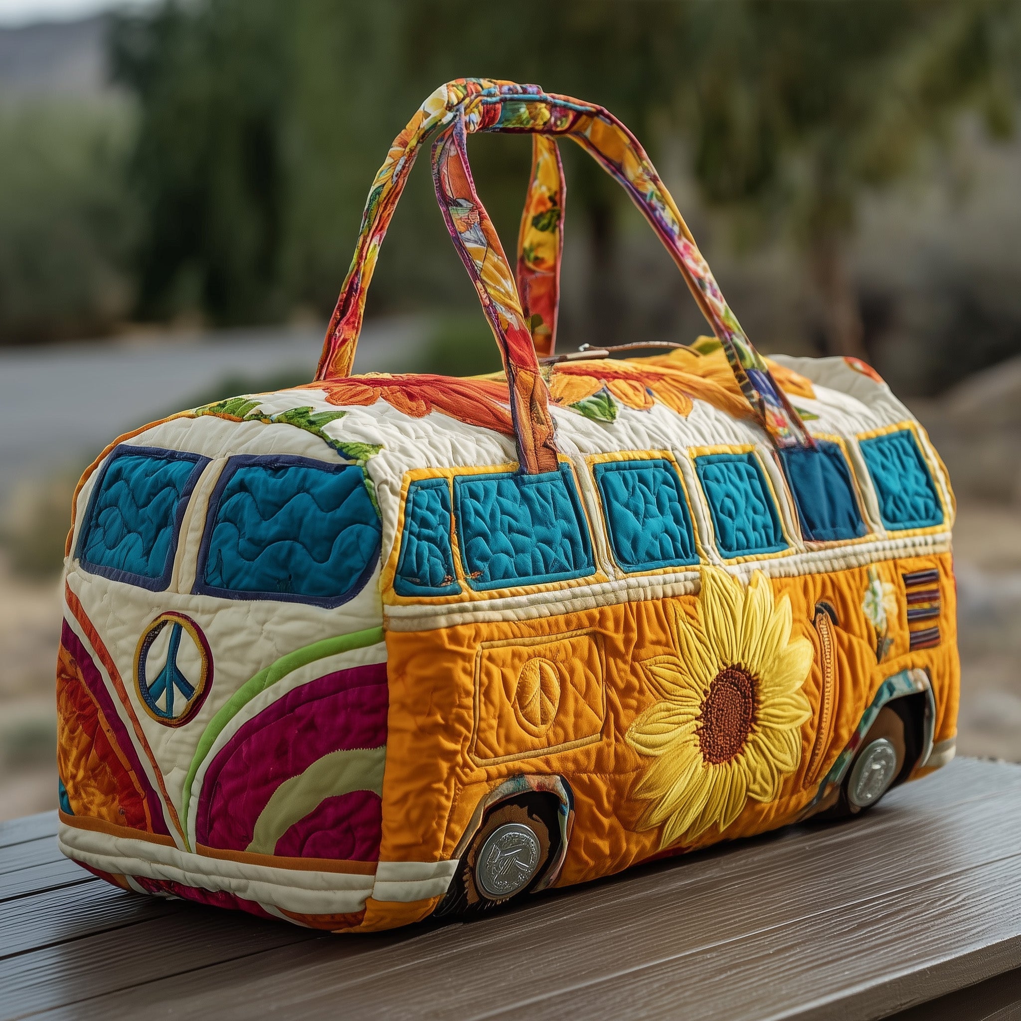 Summer Trip Quilted Duffle Bag Easy To Clean Surface