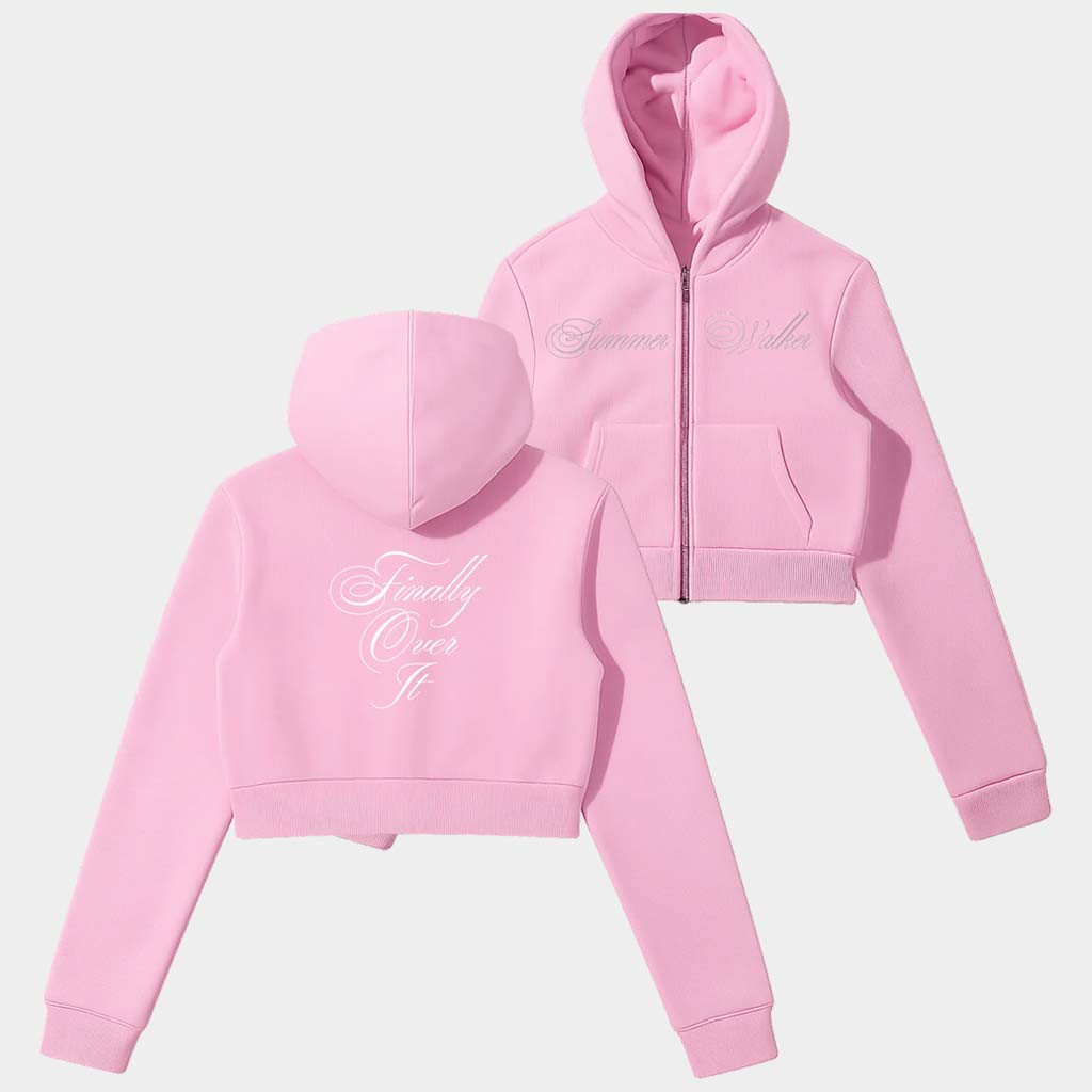 Summer Walker Merch Finally Over It Cropped Zip Hoodie Birthday Gifts For Her-1