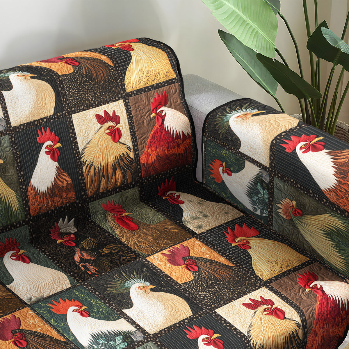 Summit Serenity Quilted Sofa Cover Holiday Living Decorations Chicken Christmas Gifts