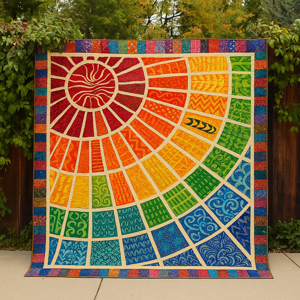 Sun Are Shining Quilted Blanket Nice Throw BlanketBest Gifts For Her