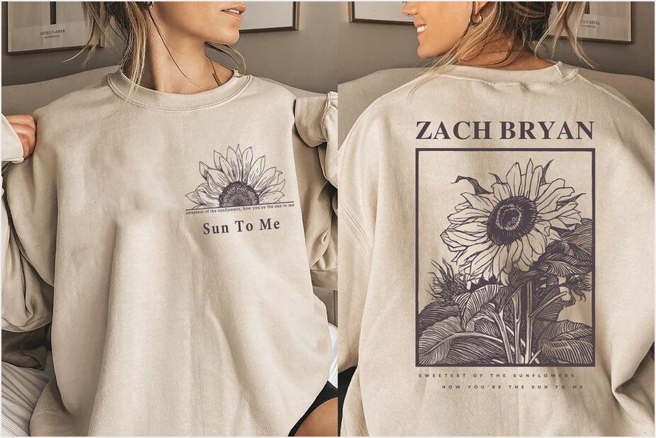 Sun To Me Sweatshirt Vintage Zach Bryan Shirt Zach Bryan Shirt- Country Music Shirt Gifts For Besties