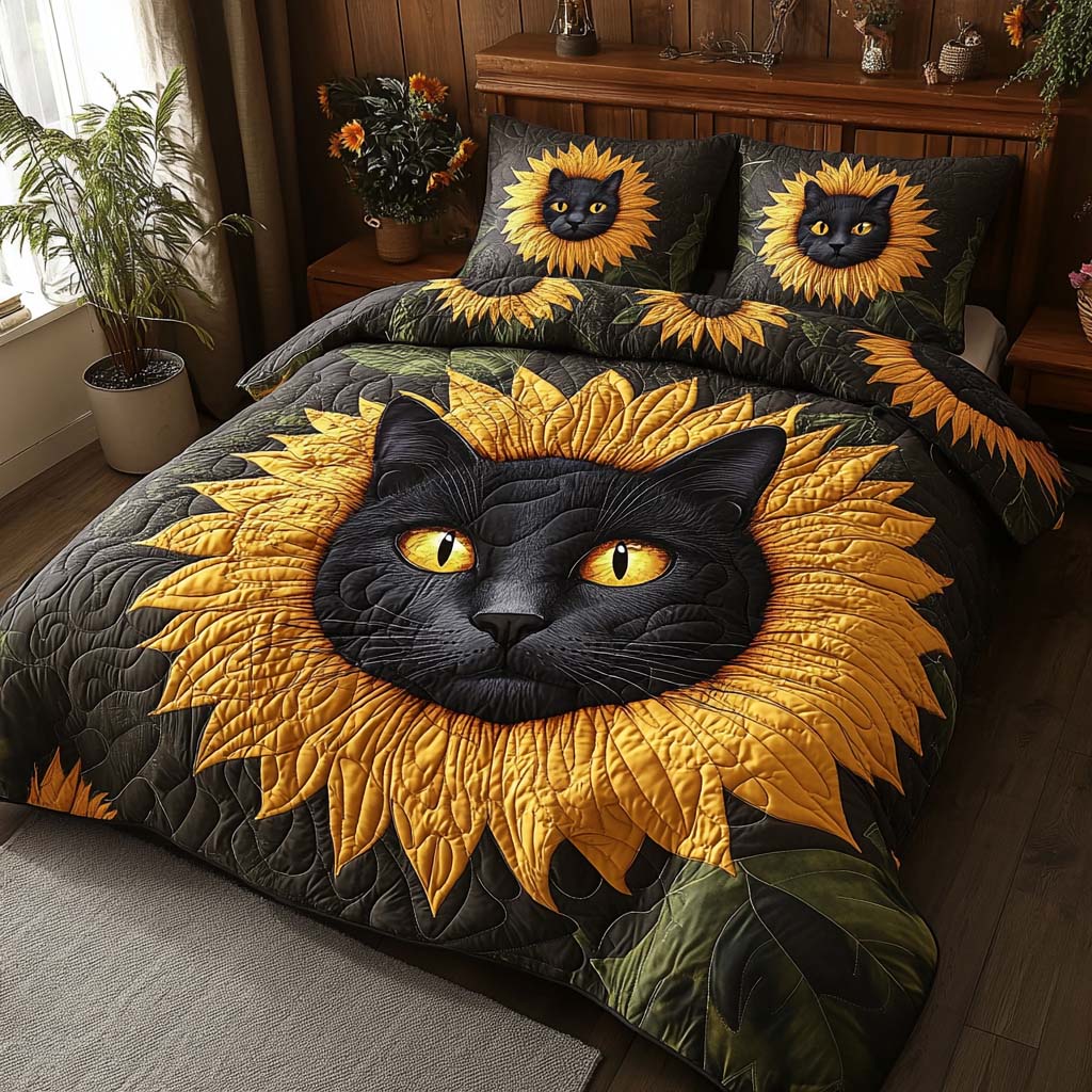 Sun Whiskers Quilted Bedding Set Perfect Bedding Gift Set for Family and Friends