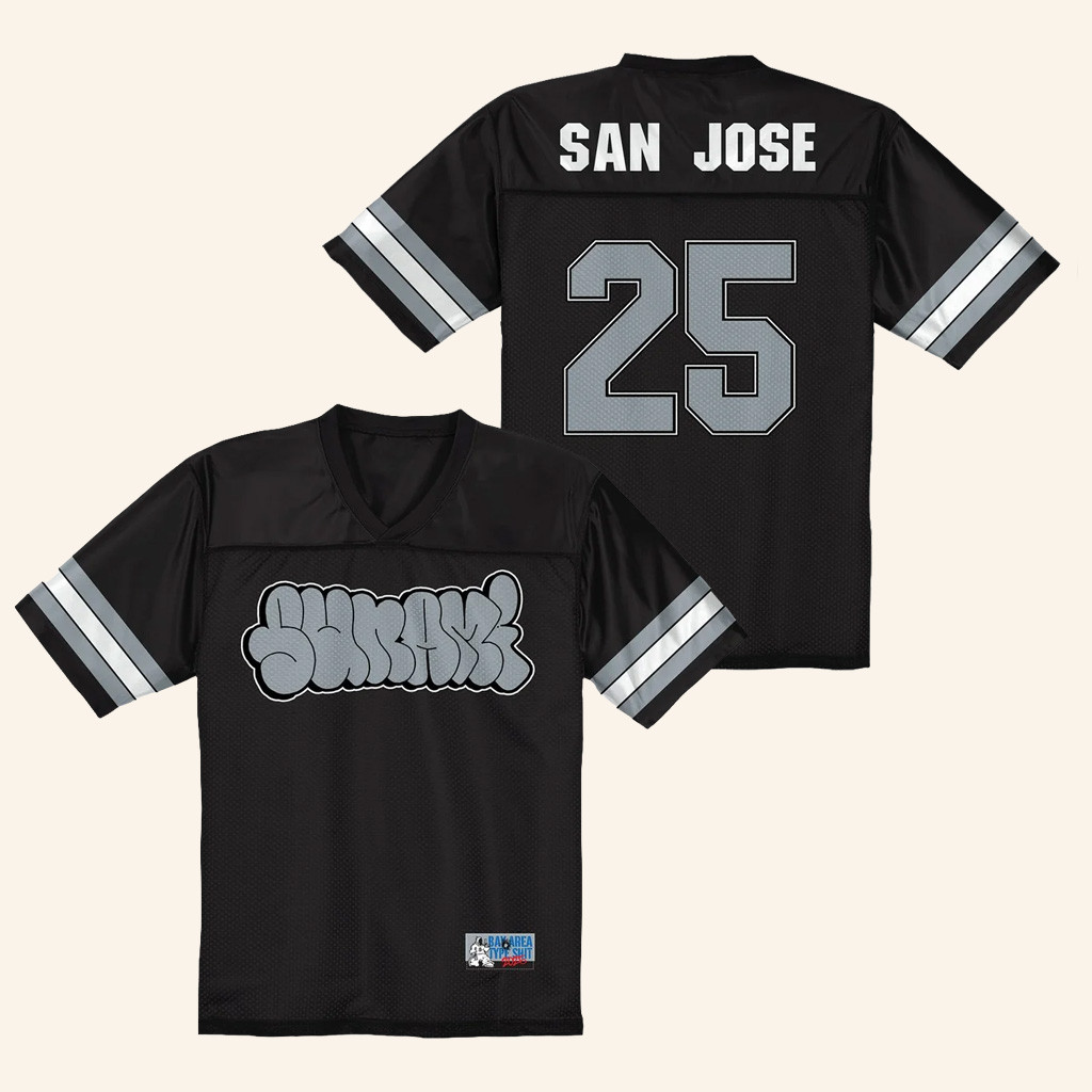 Sunami Merch Sunami San Jose 25 Football Jersey Gifts Ideas For Him
