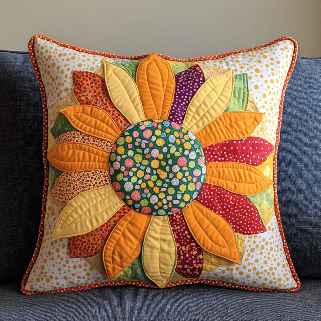 Sunbeam Dream Quilted Pillow Case Best Throw Pillow Covers Sunflower Gifts For Friends
