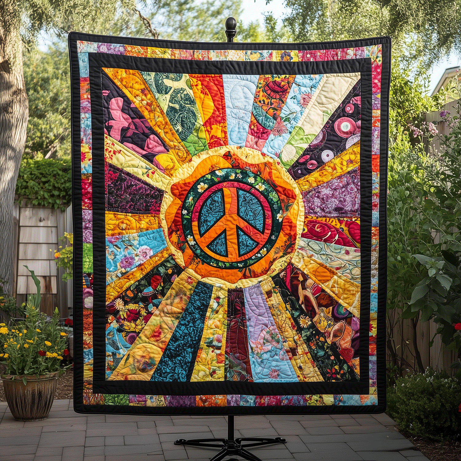 Sunburst Peace Quilted Blanket Christmas Ideas For Her