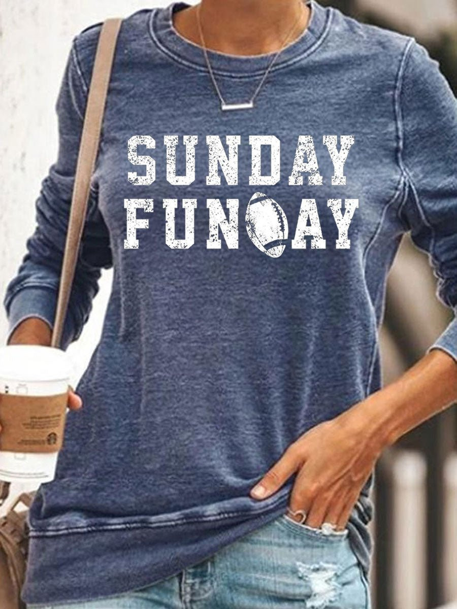 Sunday Funday Football Sweatshirt Game Day Football Sweatshirt Unique Gifts For Girlfriend