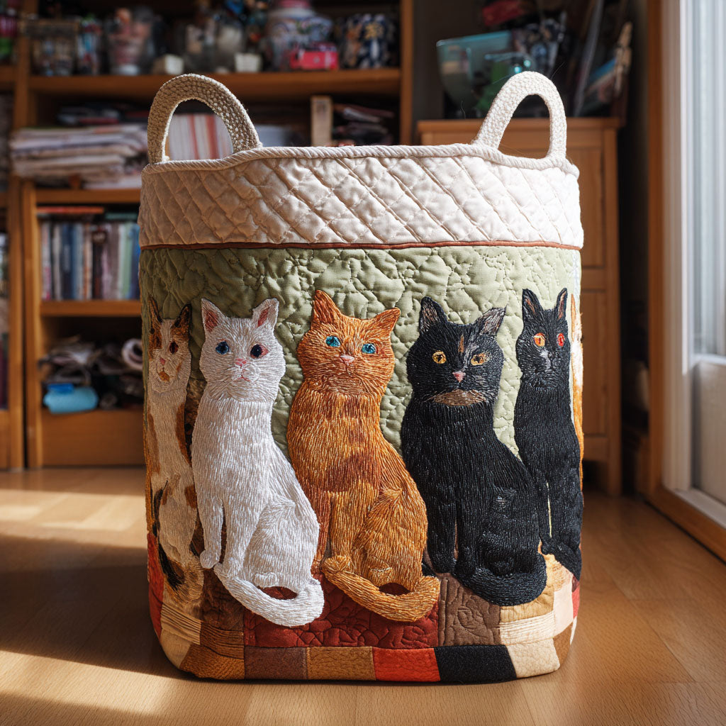 Sunday Nap Club Quilted Laundry Basket Beautiful Quilted Laundry Hamper Gift for Any Occasion