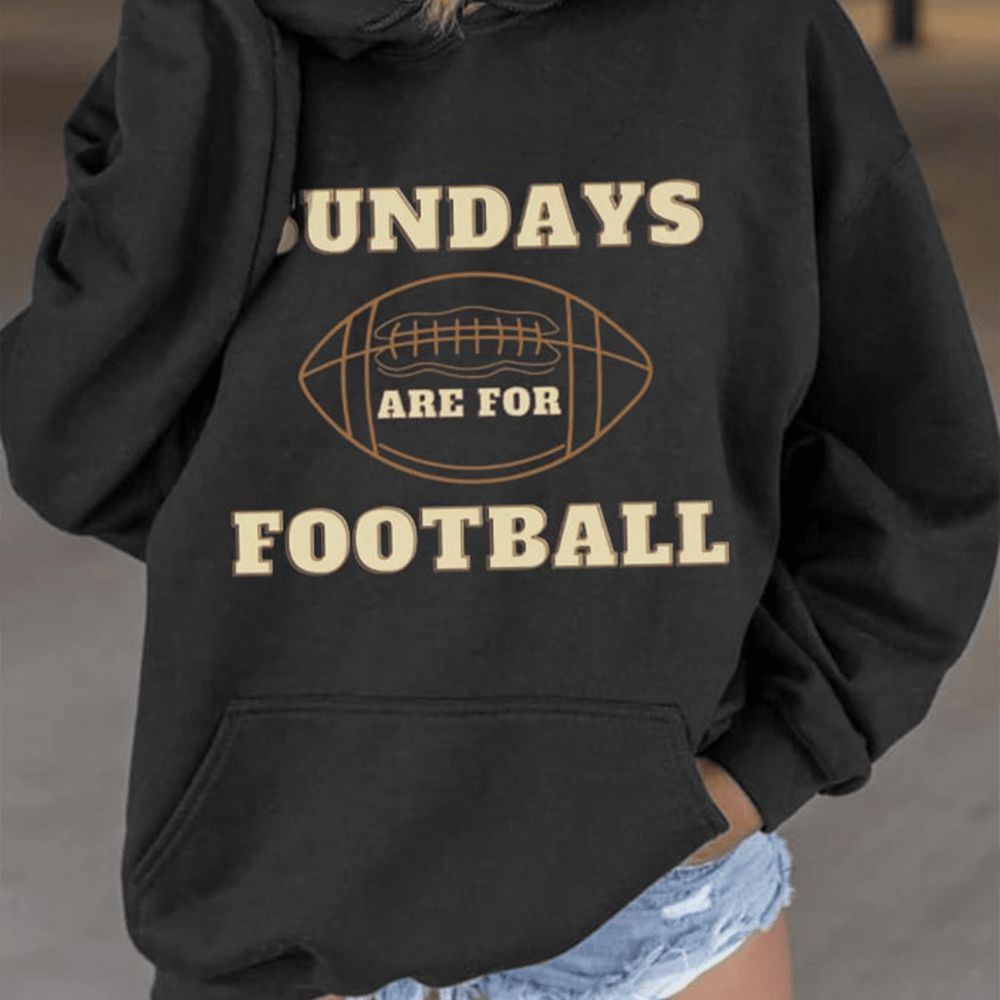 Sundays Are For Football Hoodie Game Day Football Clothing Best Gift For Fans