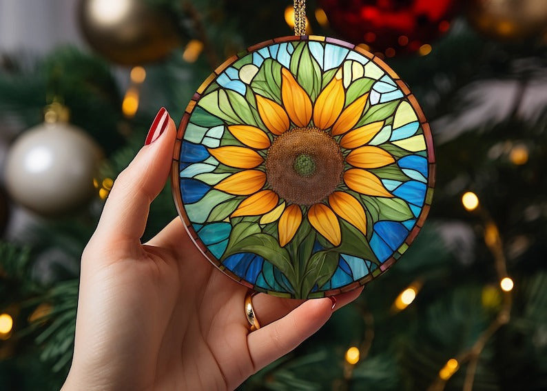 Sunflower Christmas Ornament Xmas Christmas Tree Decorations Best Gifts For Mother