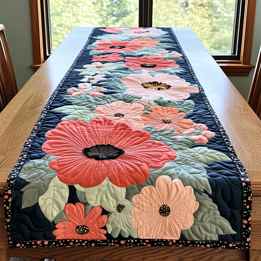 Sunflower Dream Quilted Table Runner Dining Room Table Decor Ideas Gifts For Flower Enthusiasts