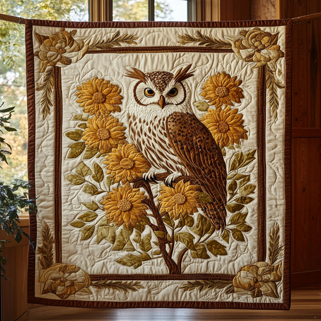 Sunflower Guardian Quilt Beautiful Quilt Blanket Gift for Cozy Living