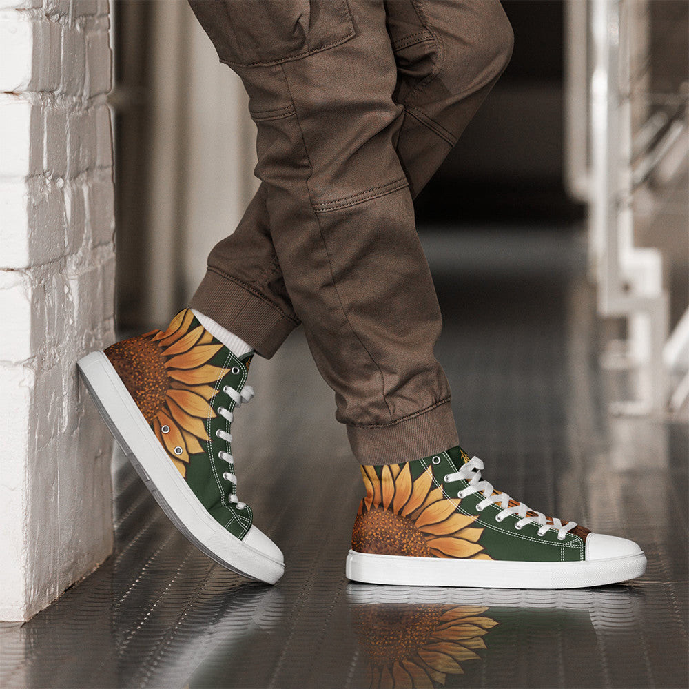 Sunflower High Top Shoes Sunflower Lovers Sneakers Gifts For Girlfriend Boyfriend Sunflower High Top Shoes Sunflower Lovers Sneakers Gifts For Girlfriend Boyfriend