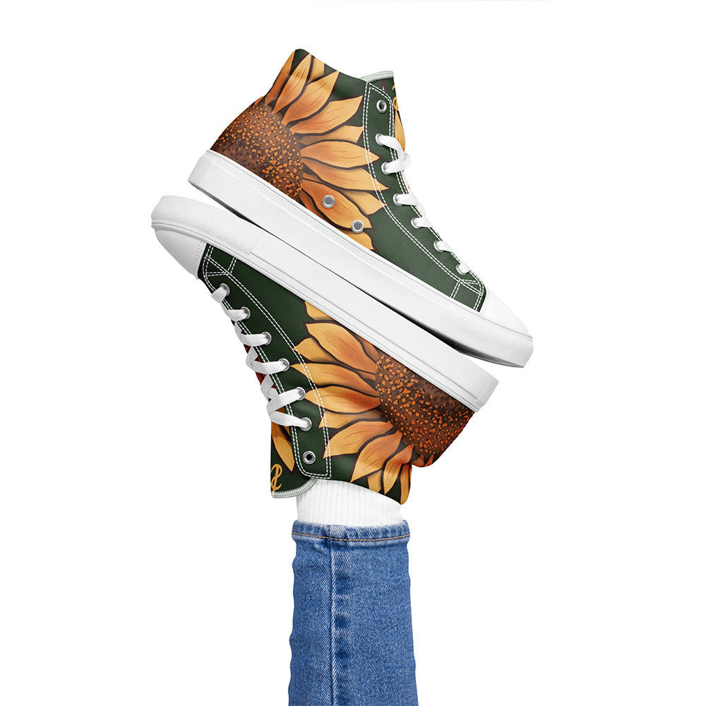 Sunflower High Top Shoes Sunflower Lovers Sneakers Gifts For Girlfriend Boyfriend Sunflower High Top Shoes Sunflower Lovers Sneakers Gifts For Girlfriend Boyfriend