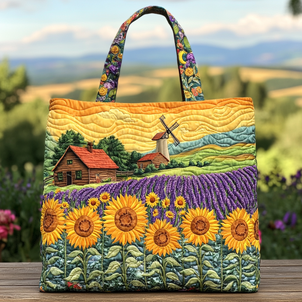 Sunflower Mood Quilted Tote Bag Sunflower Gifts For Women