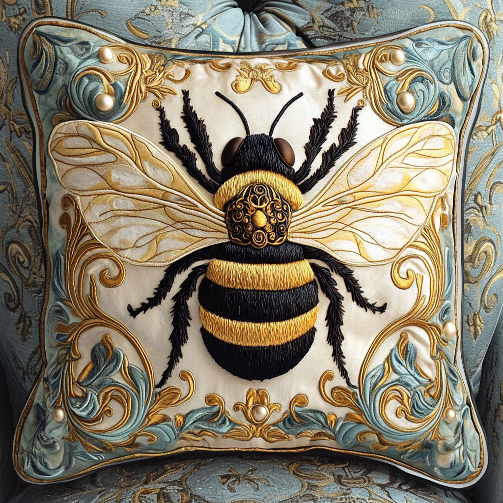 Sunflower Queen Quilted Pillow Case Throw Pillow Case Covers Bee Present Ideas