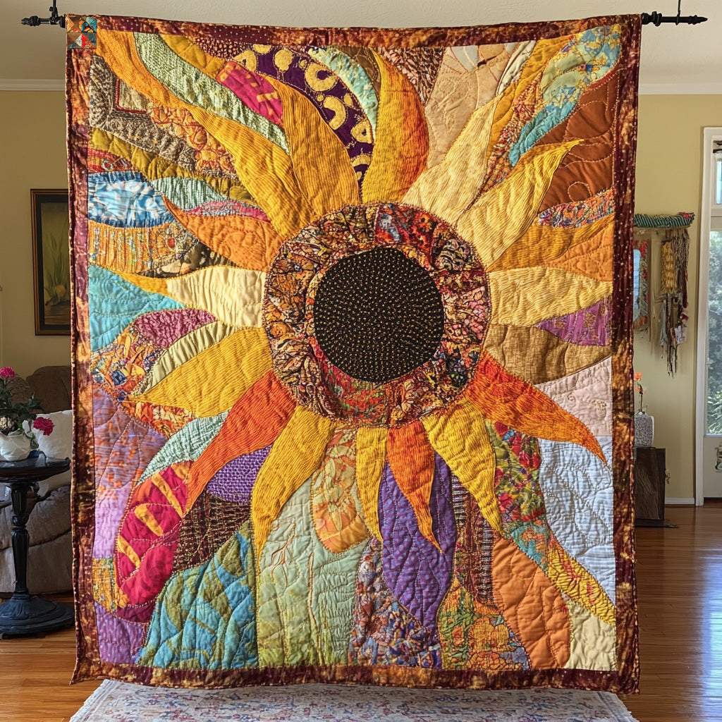 Sunflower Quilt Blanket Christmas Throws Christmas Gift Ideas For Dad