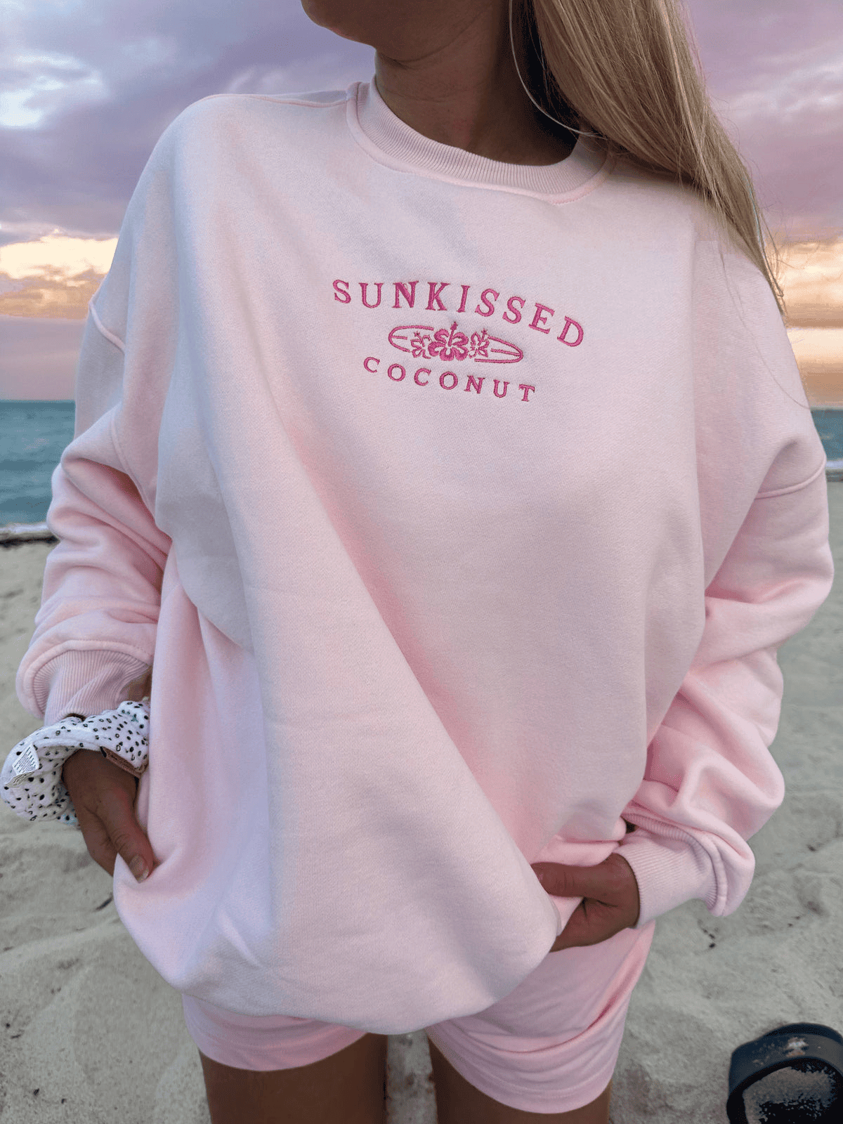 Sunkissed Coconut Sweatshirt Perfect Mother Day Gifts Father's Day Gift for Him