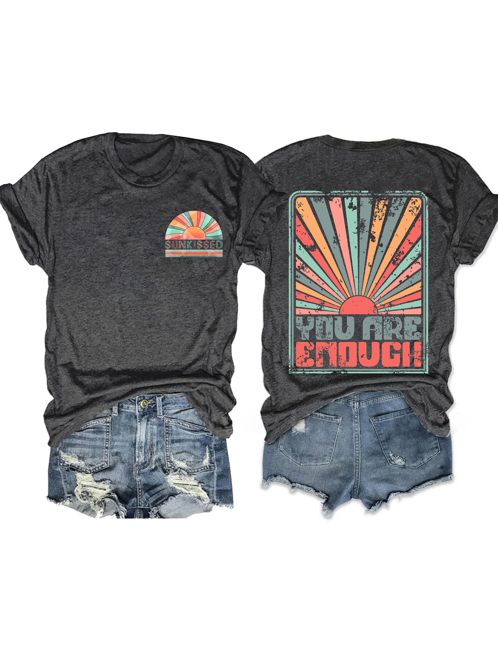 Sunkissed You Are Enough T-Shirt Sarcastic Shirt Funny Gifts For Her