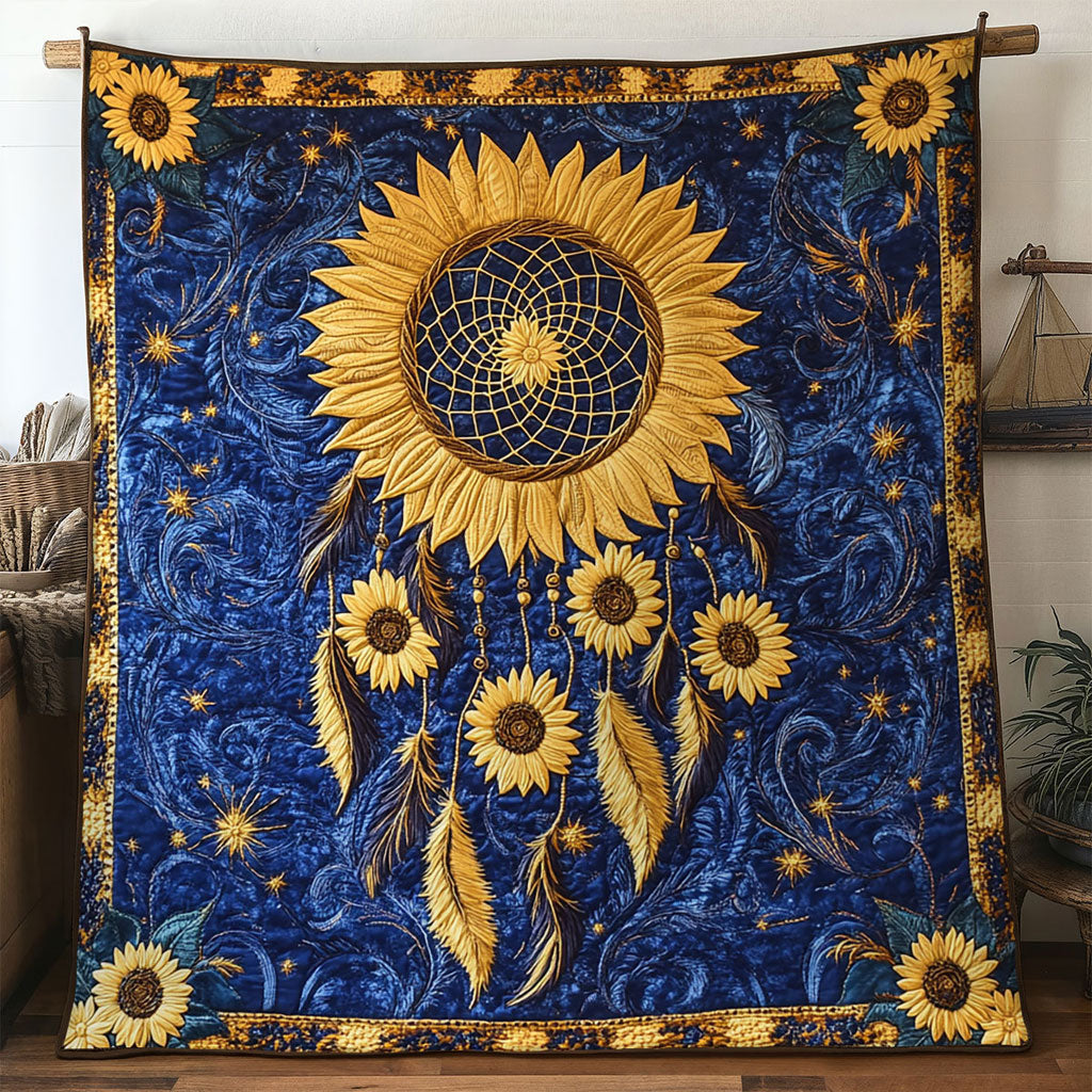 Sunlight Dreamcatcher Sky Quilted Blanket Winter Blanket Meaningful Gifts For Mom