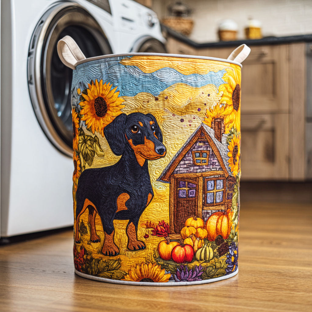 Sunlit Companion Quilted Laundry Basket Merch For Family Time