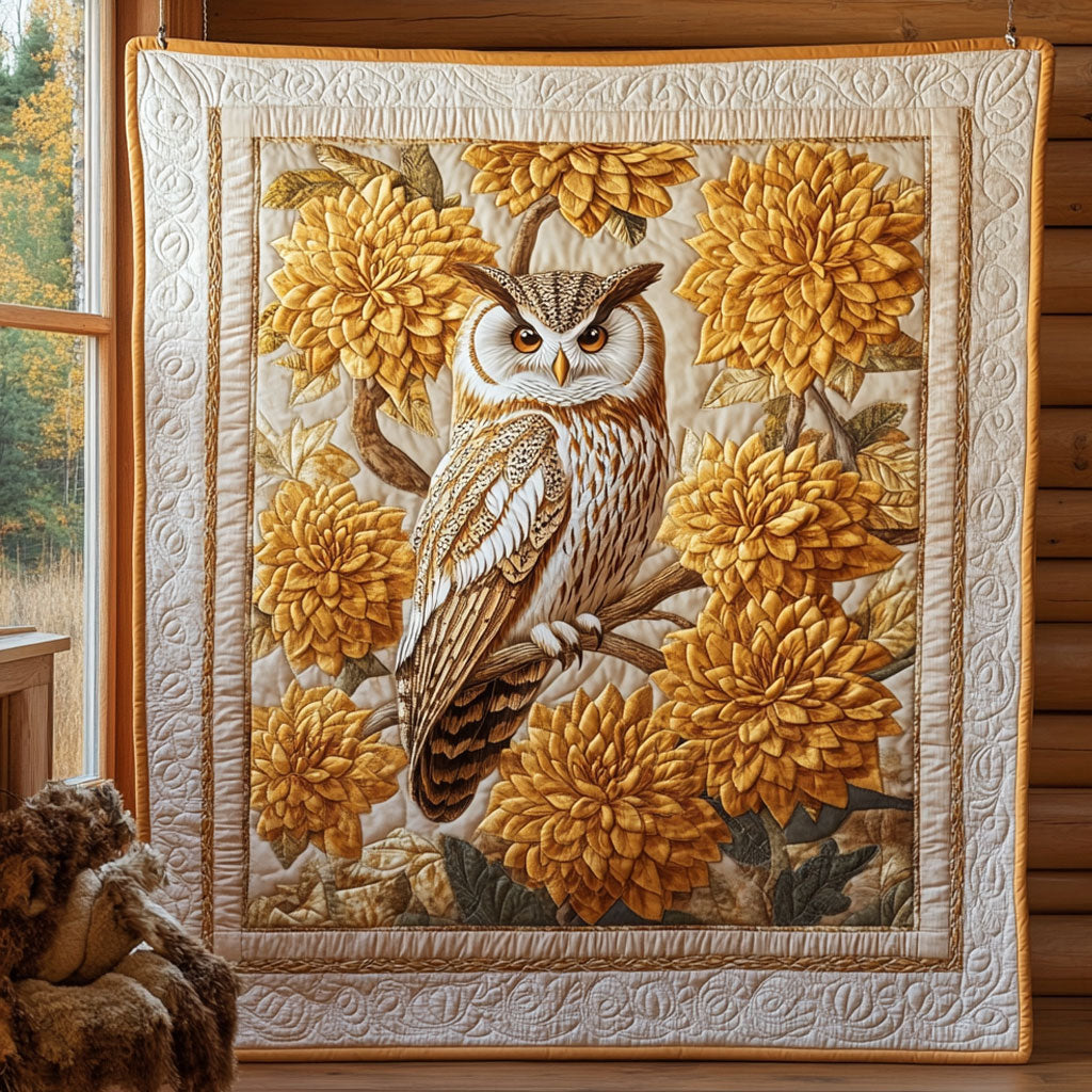 Sunlit Feathers Quilt Luxury Quilt Blanket for Elegant Home Decor