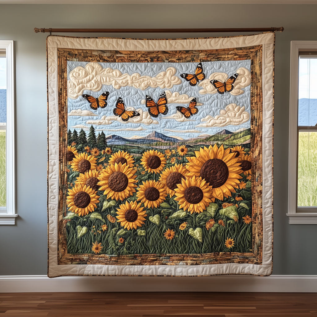 Sunlit Meadow Quilt Blanket Throws For Couch Christmas Gifts For Sons Girlfriend
