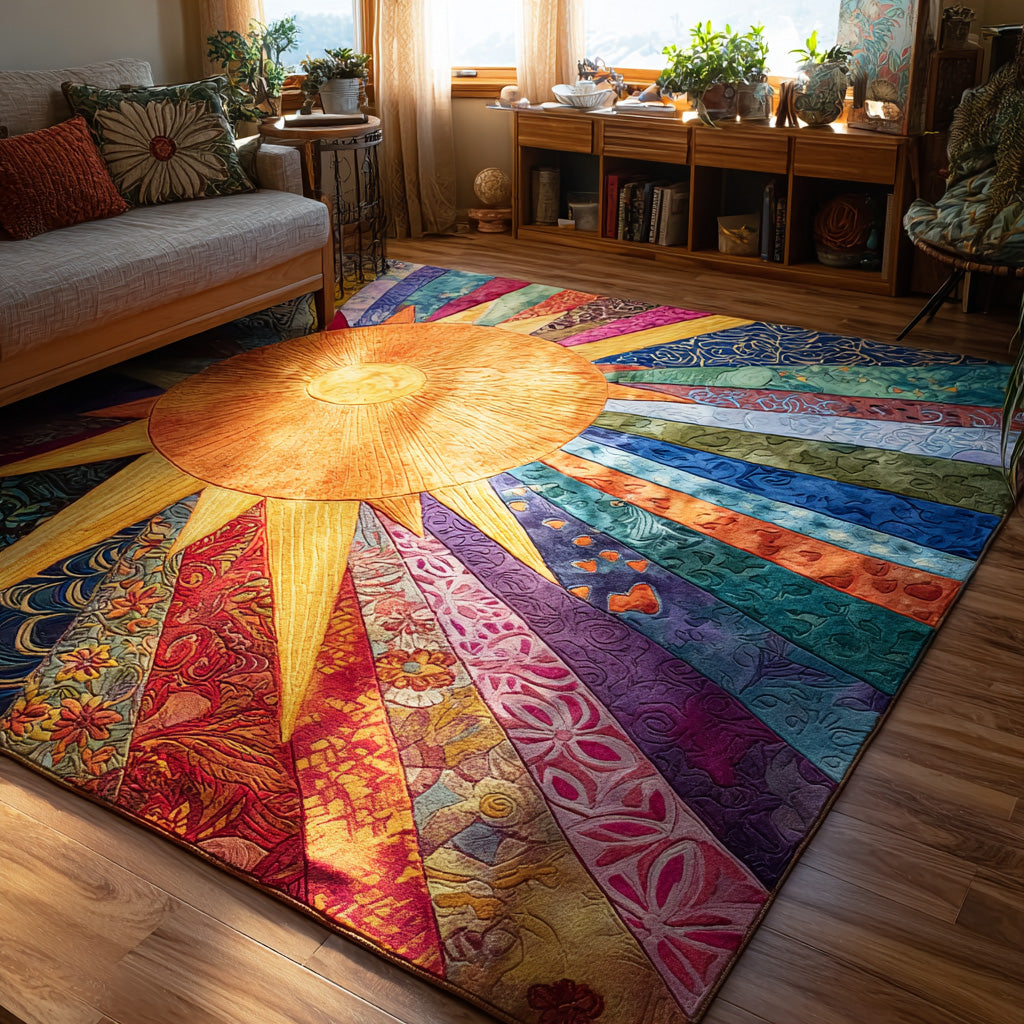 Sunlit Path Area Rug Entryway Decor Forest Themed Gifts