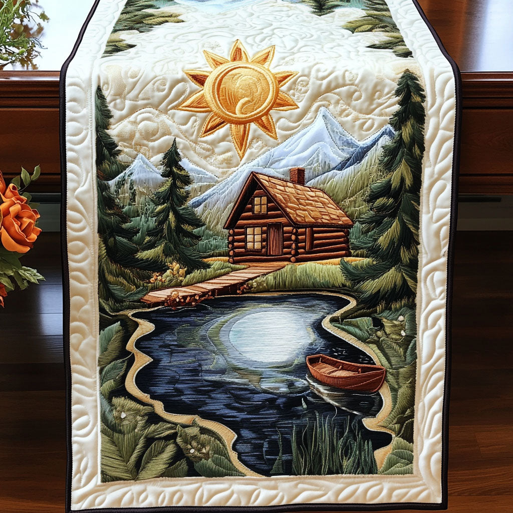 Sunlit Reflection Quilted Table Runner Elegant Holiday Decor Gifts For My Mother In Law