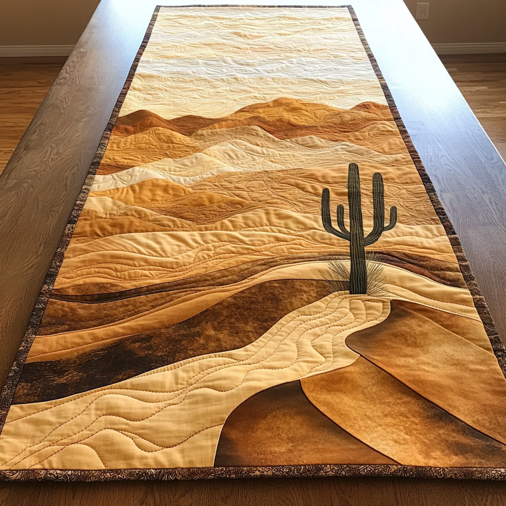 Sunlit Sands Quilted Table Runner Dining Room Decor Great Family Gifts