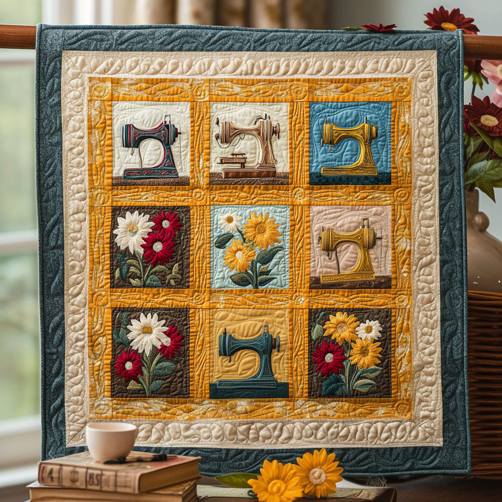 Sunlit Sewing Machine Quilt Ultra-Soft Quilt Blanket for Hotel-Like Experience