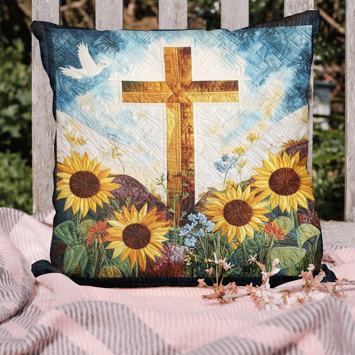 Sunlit Treasures Pillow Case Holiday Season Cushion Cover