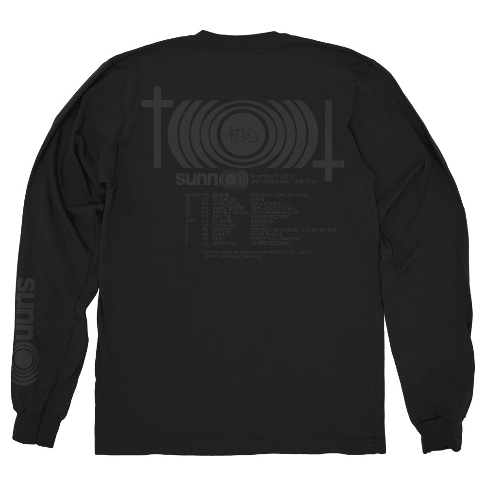 Sunn O))) Merch Black On Black Long Sleeve Shirt Sunn O))) Shirt Dad Gifts For Father's Day 2025
