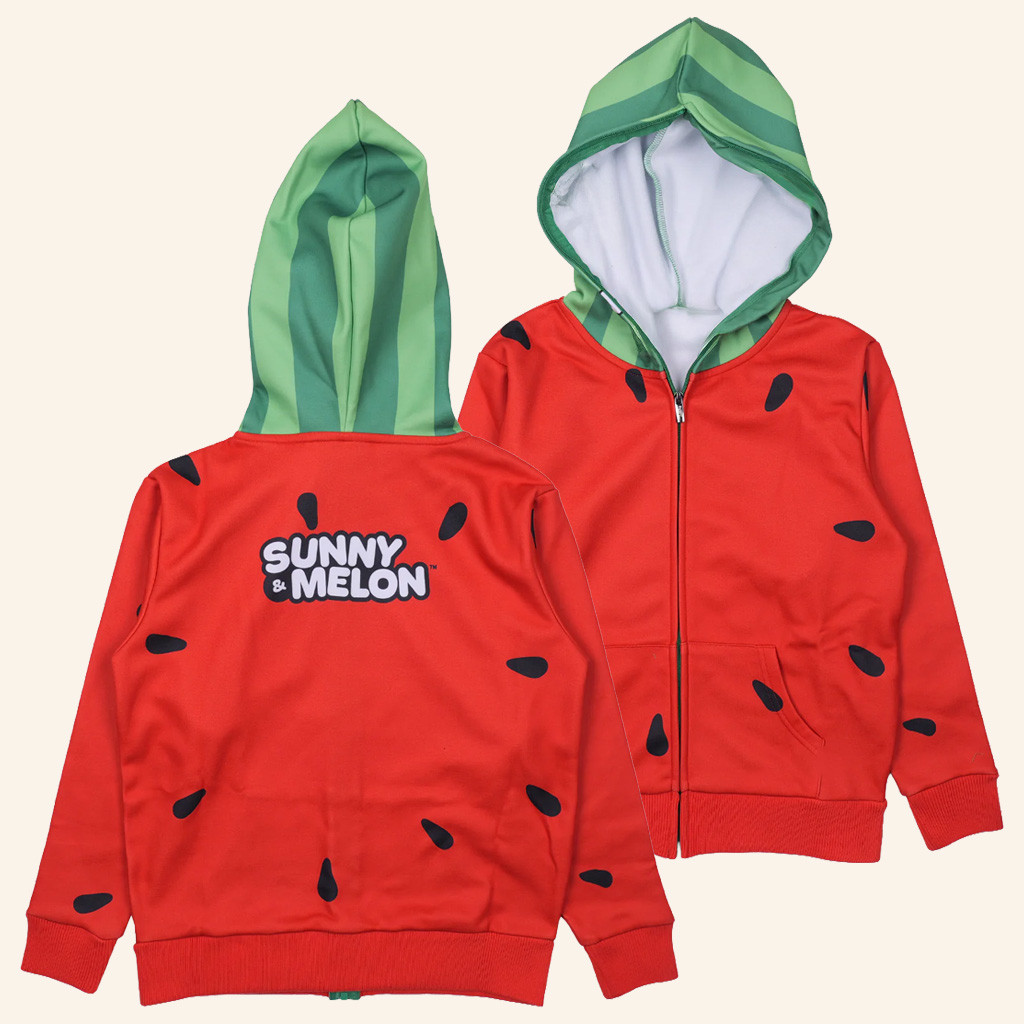 Sunny And Melon Merch Watermelon Seeds Zip Hoodie Unique Gifts For Daughters-1
