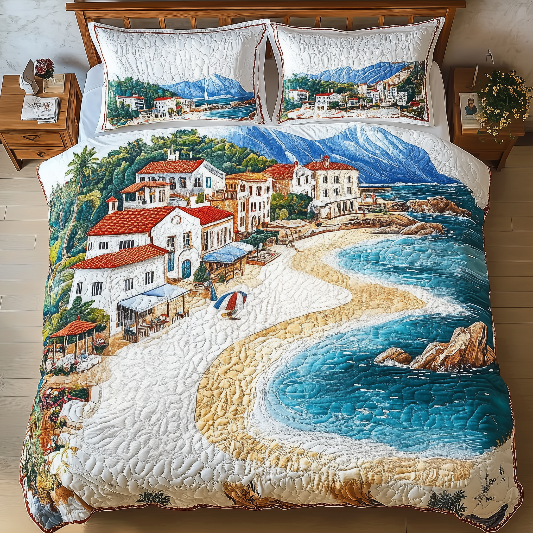 Sunny Beach Quilted Bedding Set Best Presents For Teenage Guys