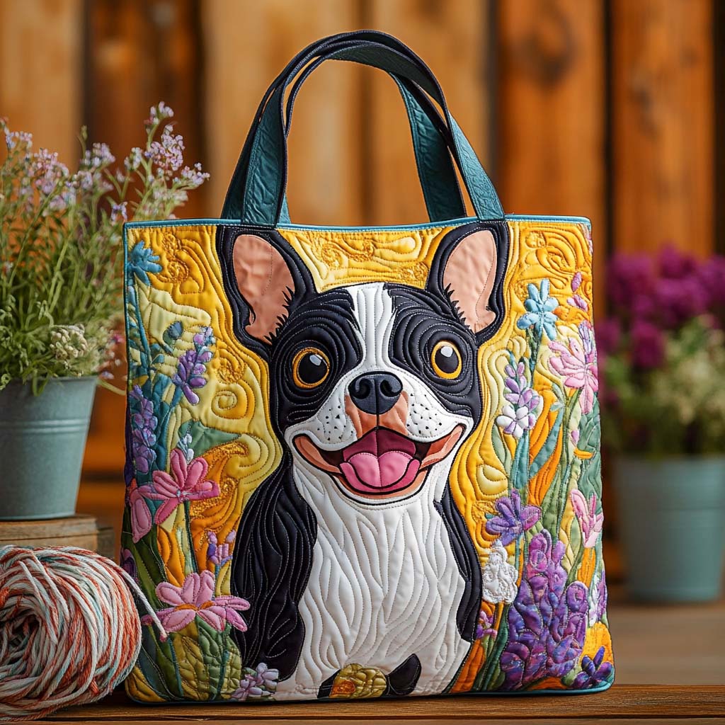 Sunny Buddy Quilted Tote Bag Gifts For Dog Parents