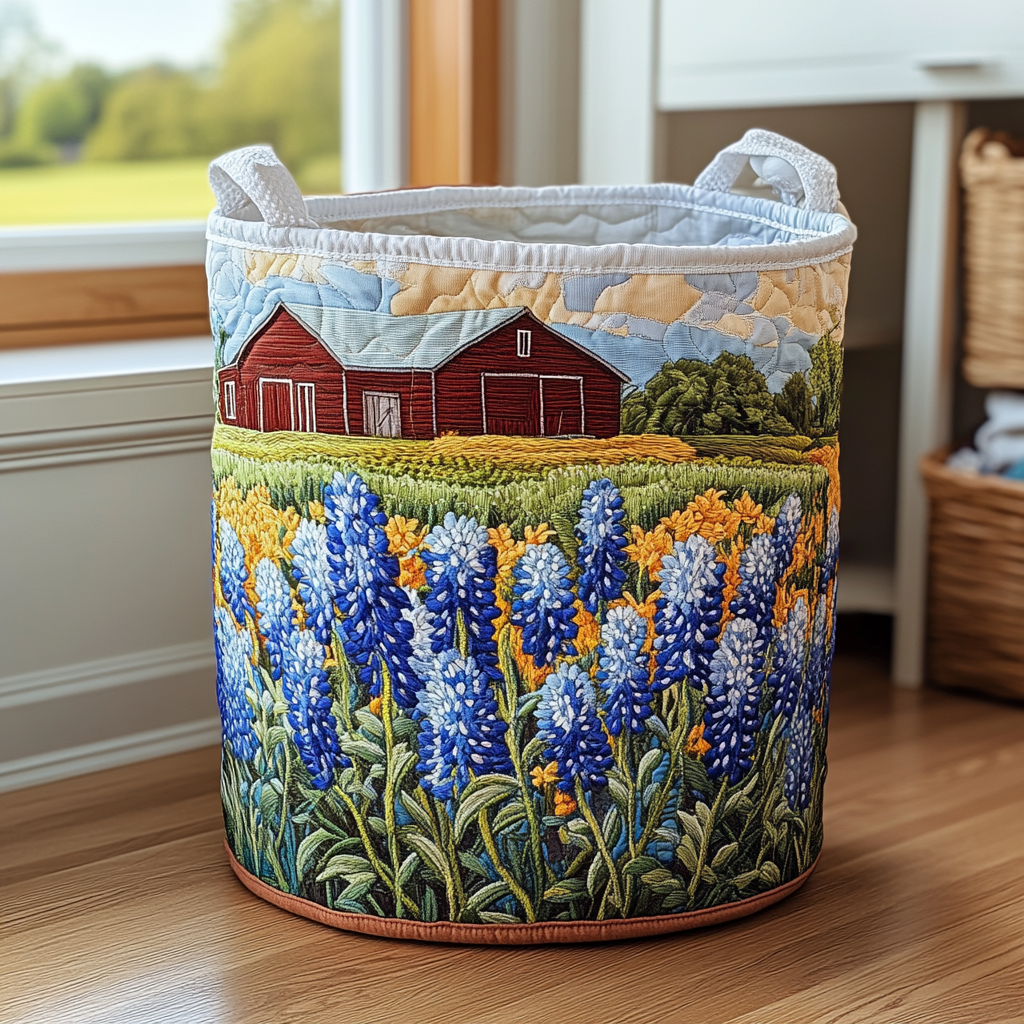 Sunny Cottage Quilted Laundry Basket Back To School Merch